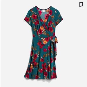 Arnett Faux Wrap Knit Dress